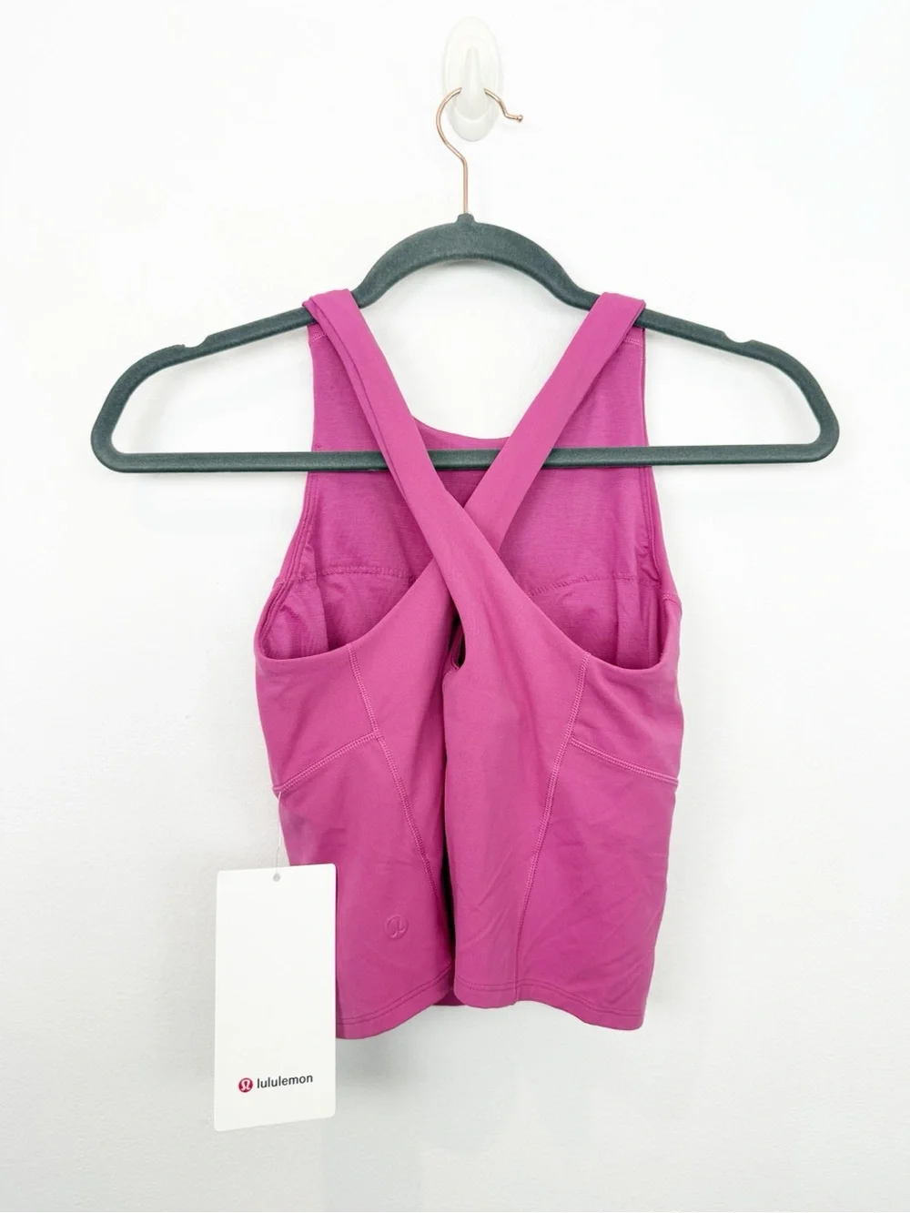 Lululemon Key To Balance Tank Top Pink Lychee Size 4 NWT